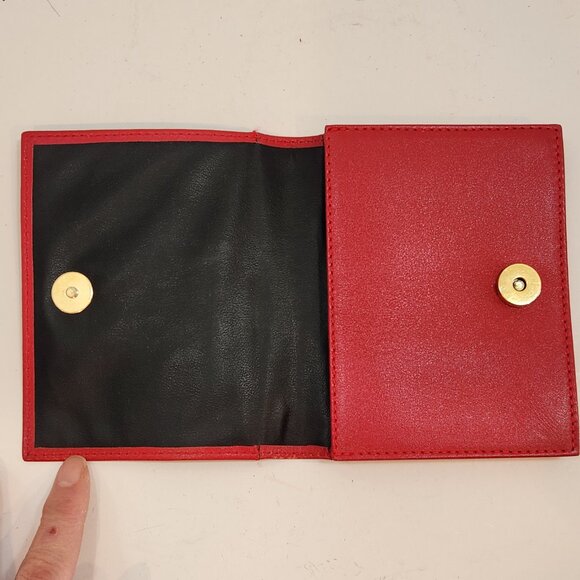 Vintage RARE Bright Red Paloma Picasso Alphabet Mini Clutch/Wallet